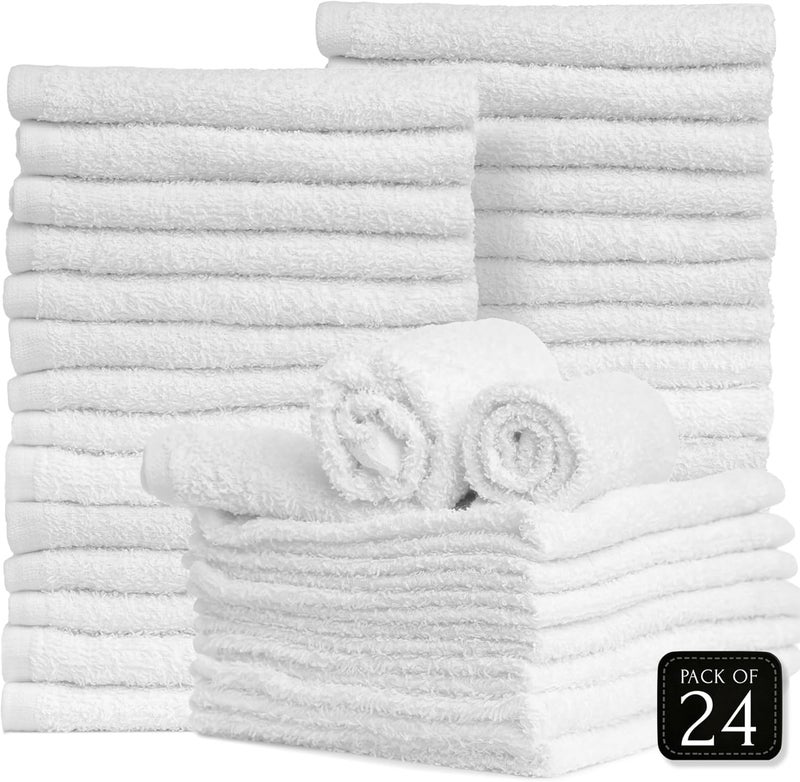 TEXTILE EMPIRE Salon Towels for Hair Stylist - Pack of 24, Not Bleach Proof, 16 by 27 Inches, Highly Absorbent Cotton Towels for Hand, Gym, Beauty, Spa, and Home Hair Care - Image 2